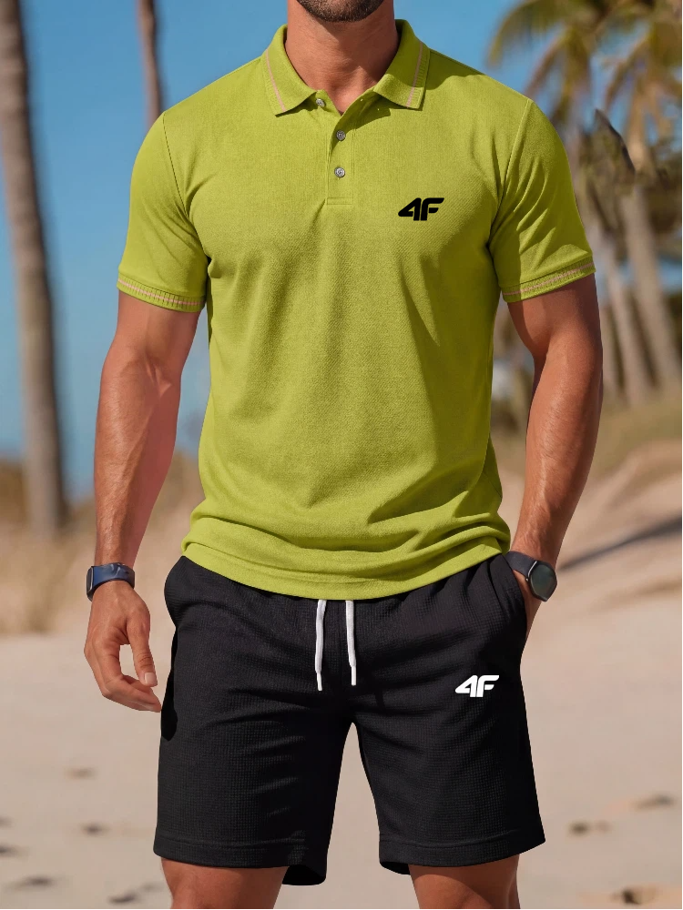 High end fashion printed polo  - đánh giá và giá Men'S Fashion Polo Shirt