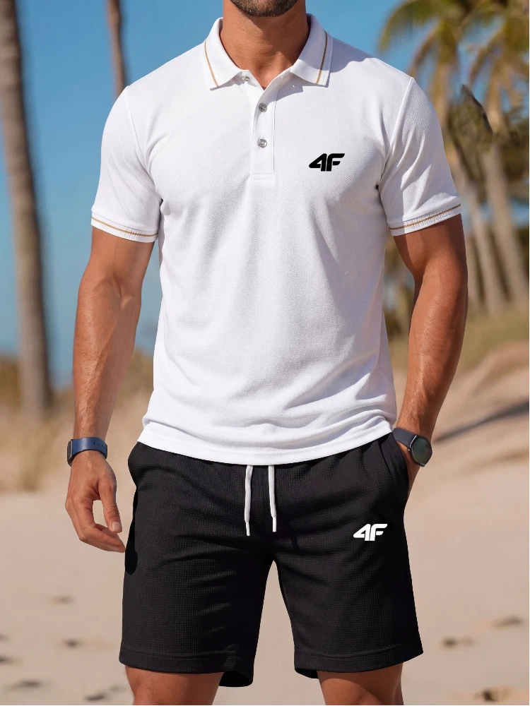 High end fashion printed polo  - đánh giá và giá Men'S Fashion Polo Shirt