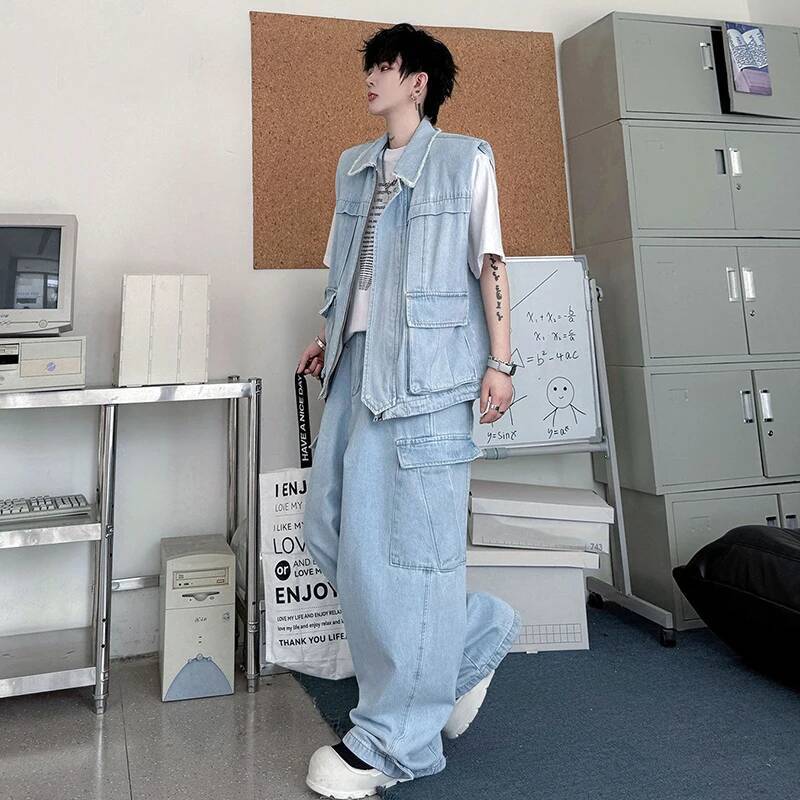 LUZHEN 2026 Summer Solid Color - đánh giá và giá Men'S Fashion Vest With Jeans