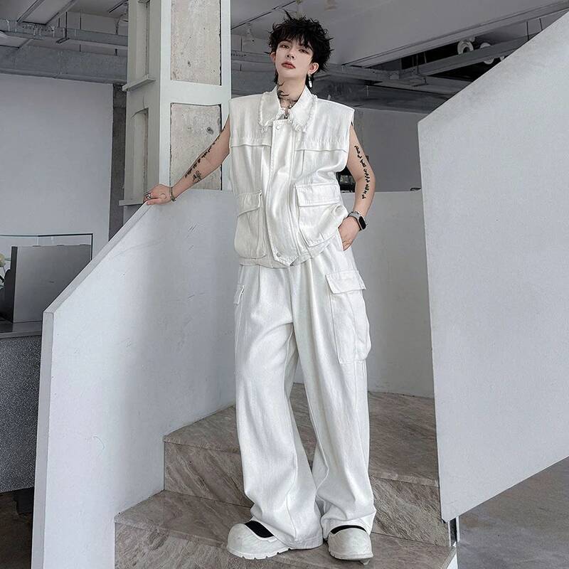 LUZHEN 2026 Summer Solid Color - đánh giá và giá Men'S Fashion Vest With Jeans